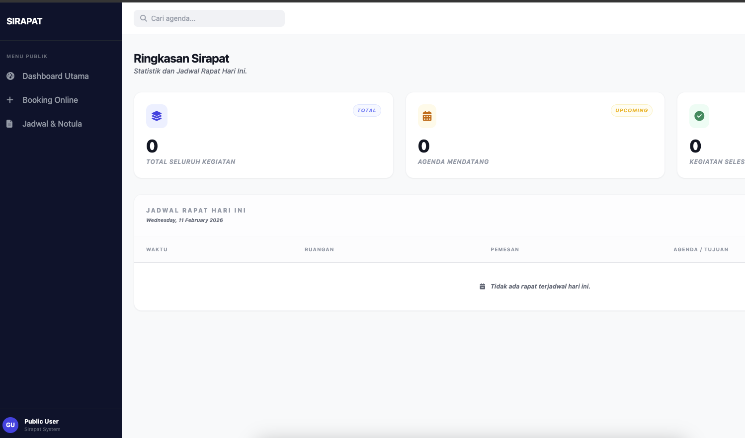 SIRAPAT - Sistem Reservasi
